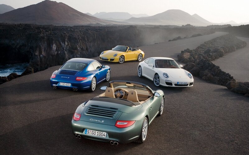 Porsche Carrera S Cars — Blue