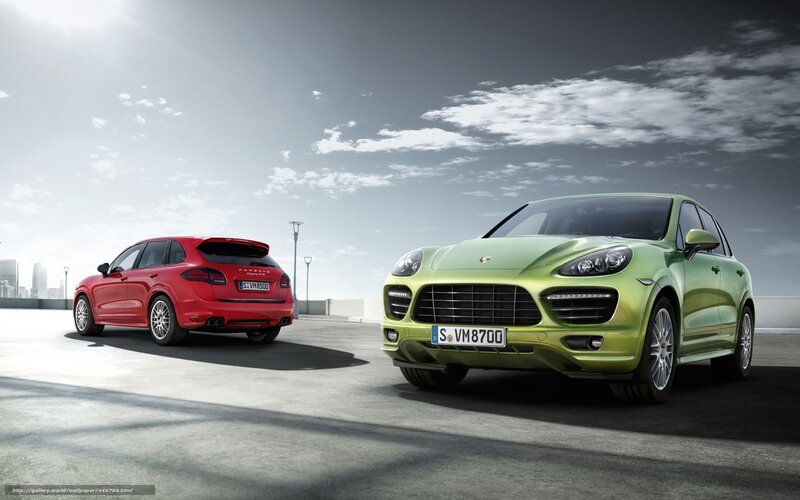 Porsche Cayenne cars on rooftop