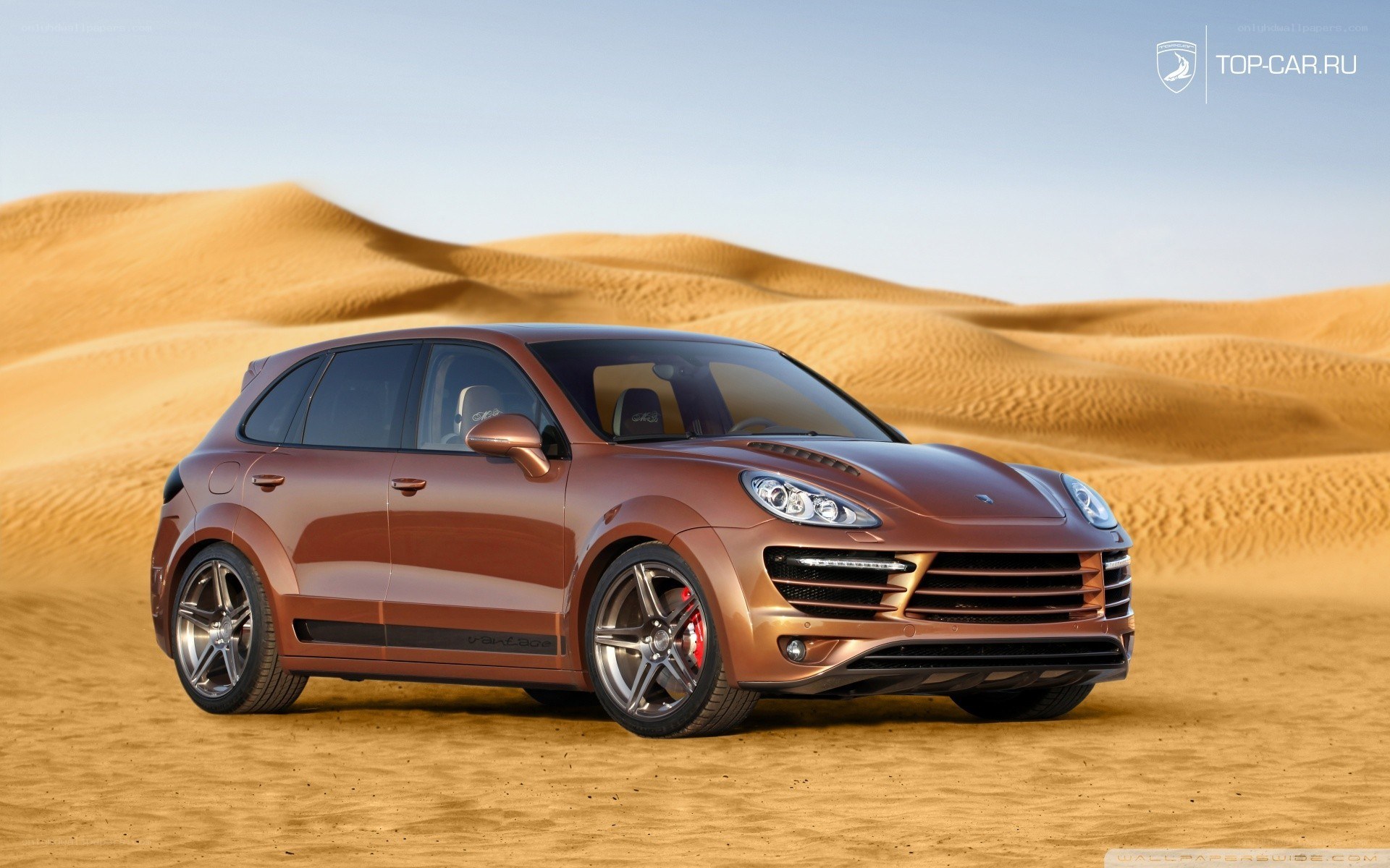 Porsche Cayenne in desert