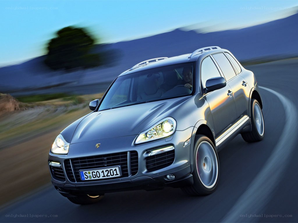 Porsche Cayenne in motion