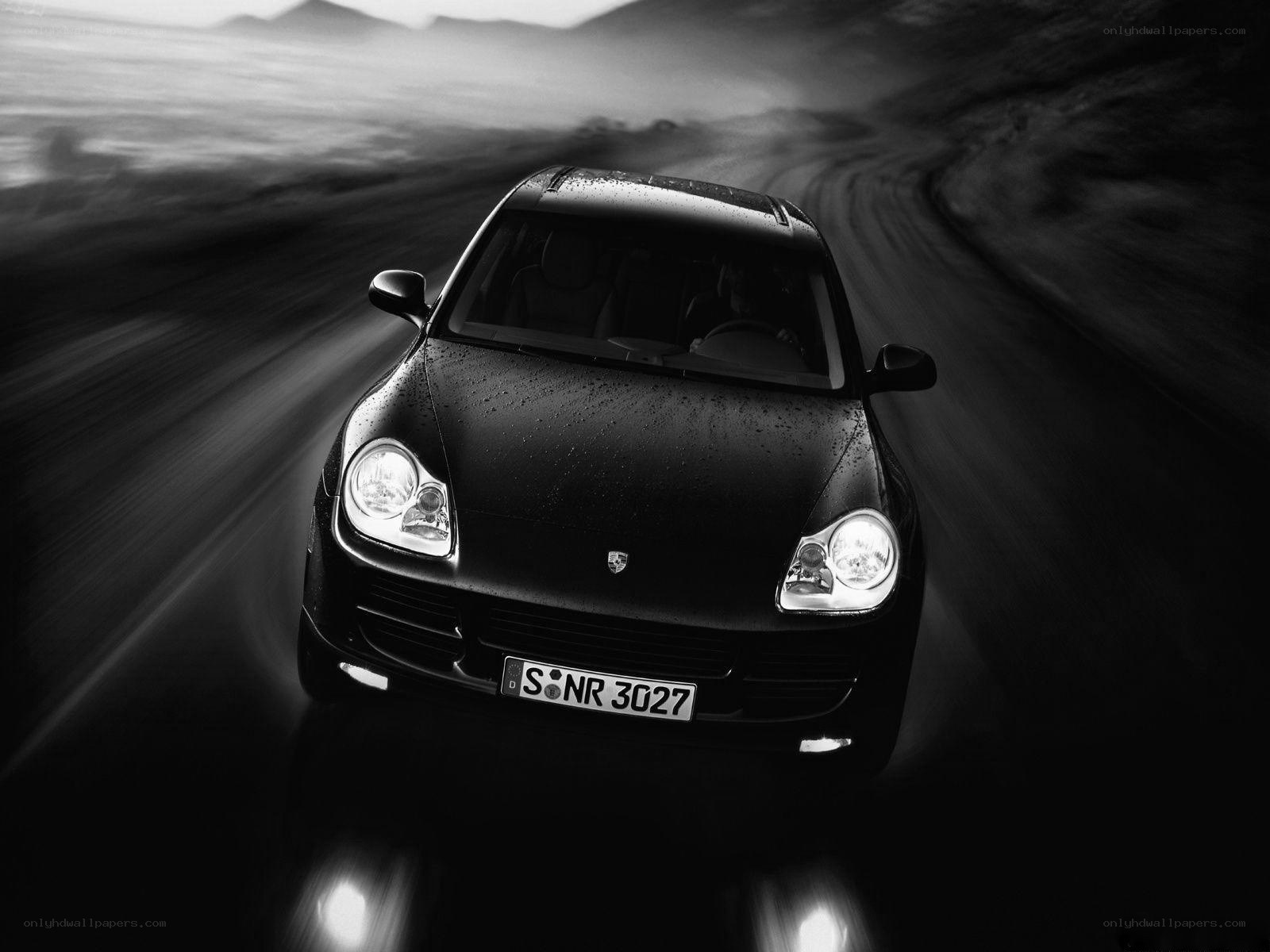 Porsche Cayenne in motion