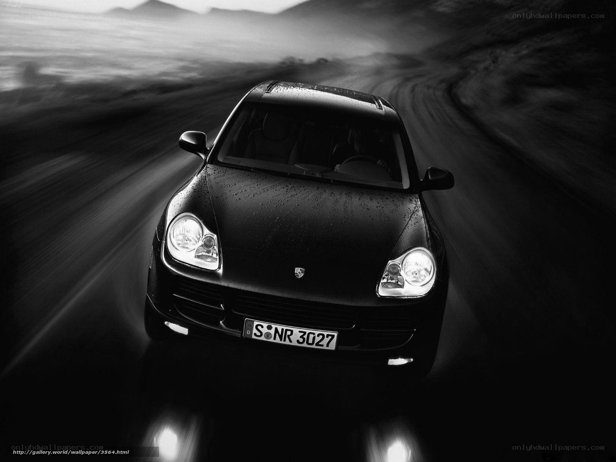 Porsche Cayenne in motion