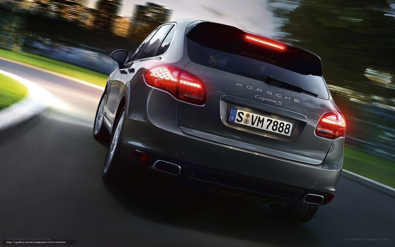 Porsche Cayenne S in motion