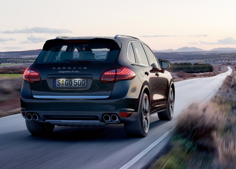 Porsche Cayenne Turbo on a road