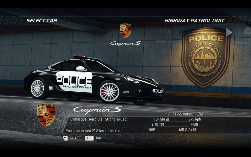 Porsche Cayman S police car