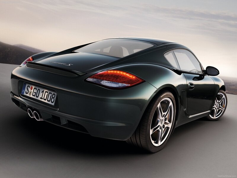 Porsche Cayman S rear view