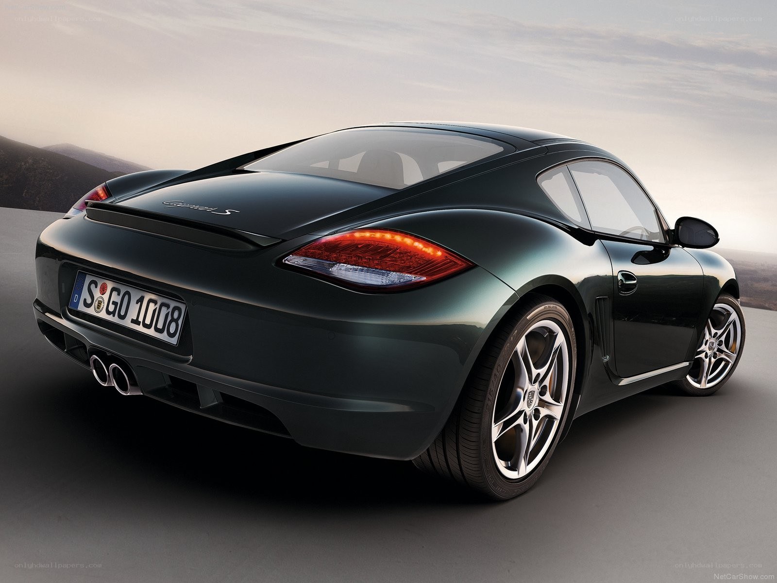 Porsche Cayman S rear view
