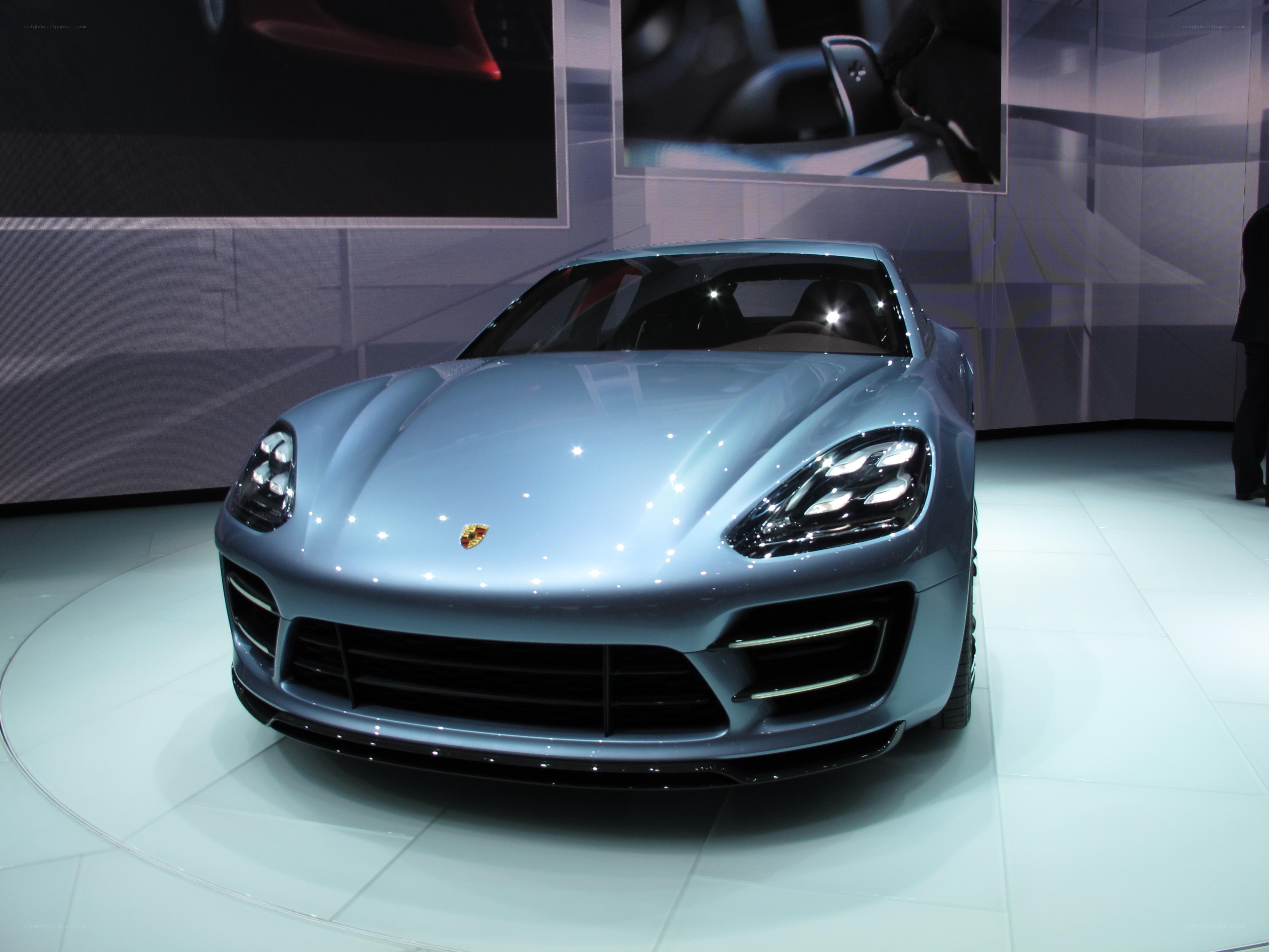 Porsche concept car on display