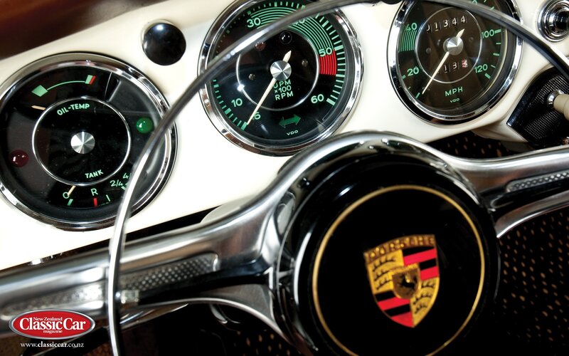 Porsche dashboard close-up