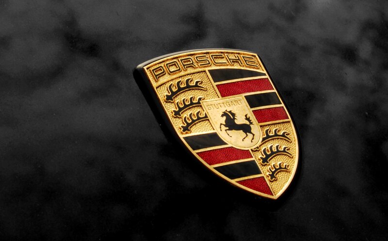 Porsche Emblem — Black