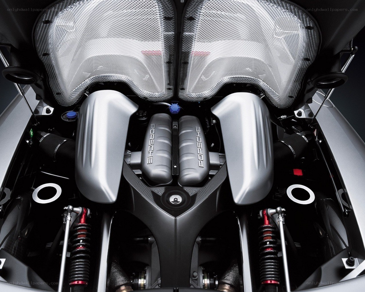 Porsche engine bay