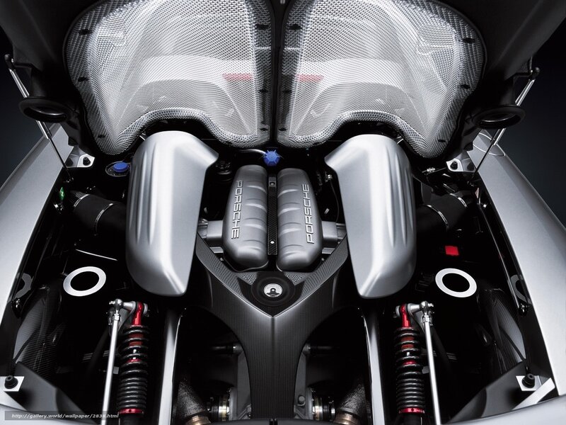 Porsche engine bay