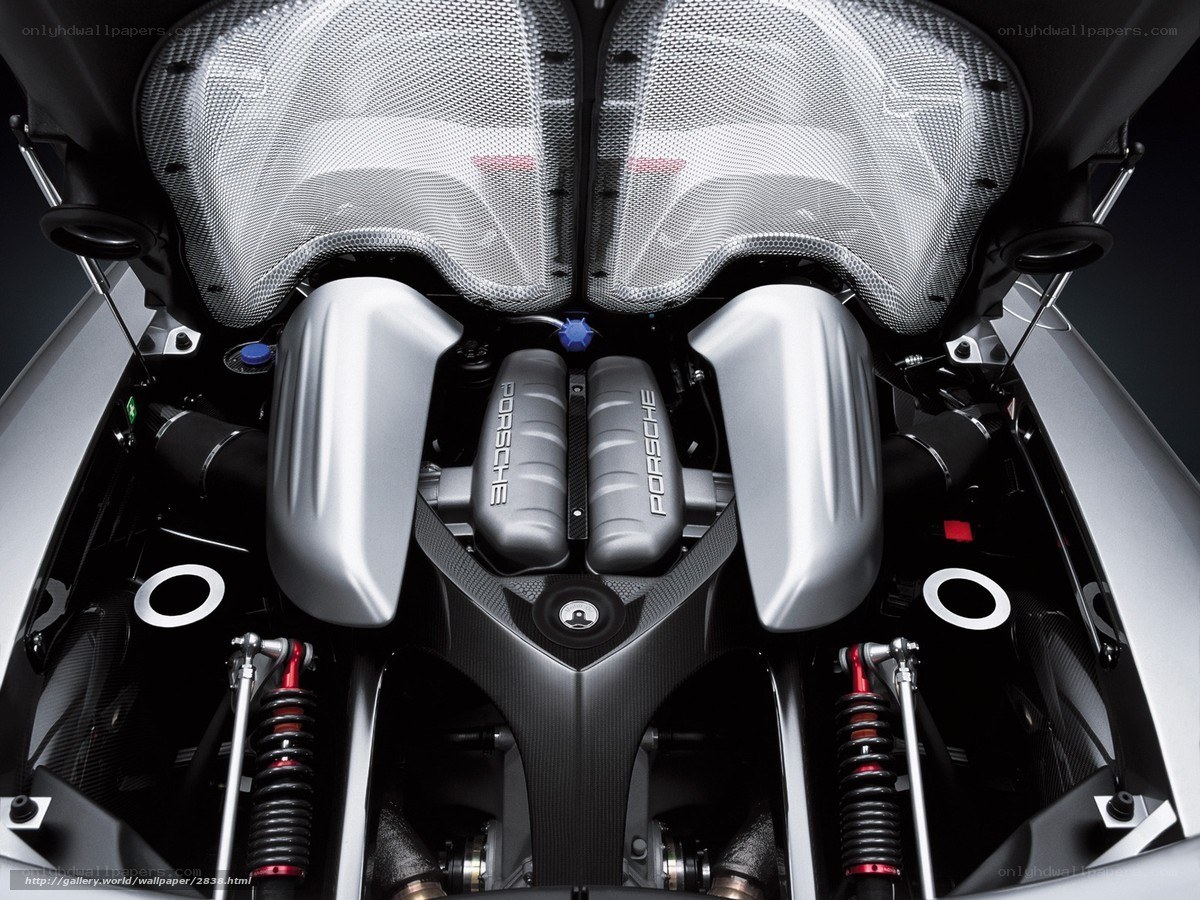 Porsche engine bay