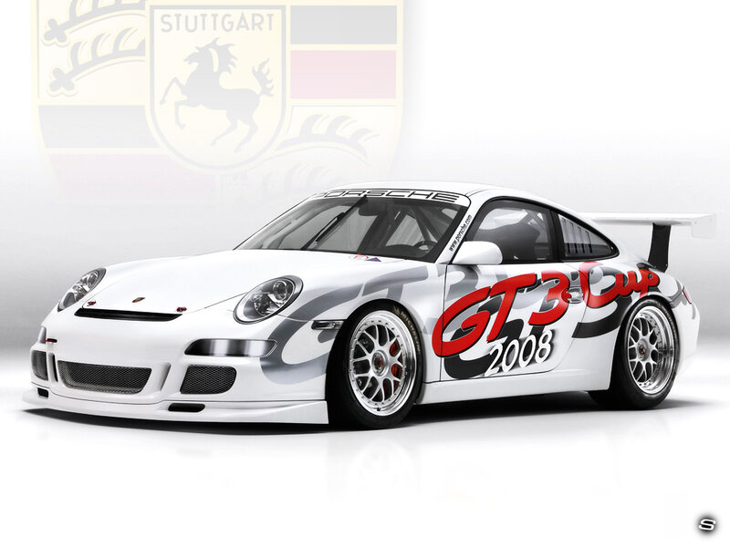 Porsche GT3 Cup race car