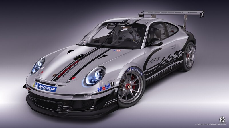 Porsche GT3 race car
