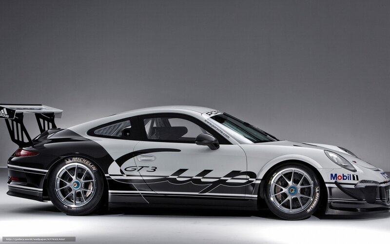 Porsche GT3 Race Car — White, Dramatic