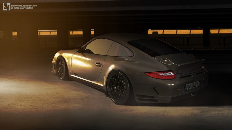 Porsche GT3 RS in garage