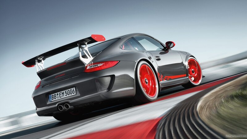 Porsche GT3 RS on a racetrack