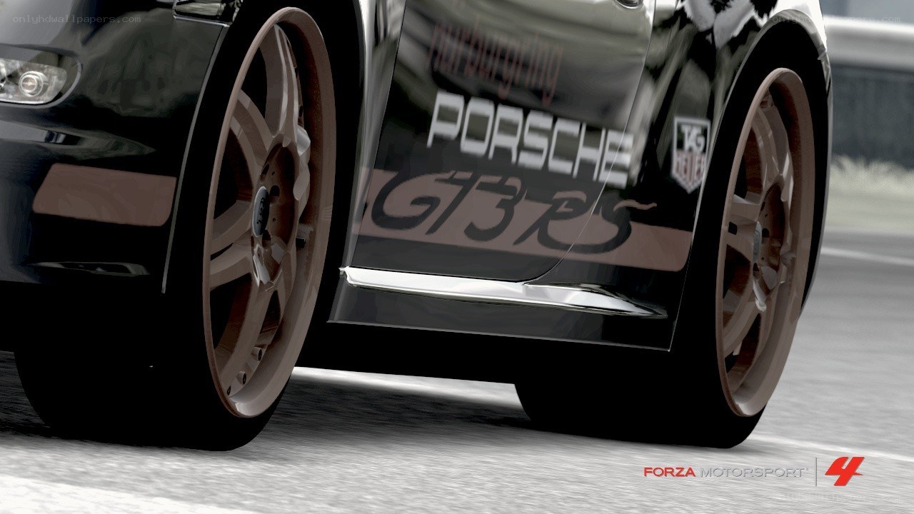 Porsche GT3 RS on track