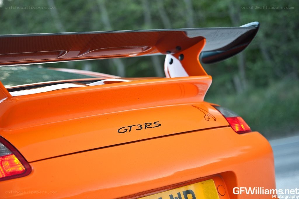 Porsche GT3 RS rear view