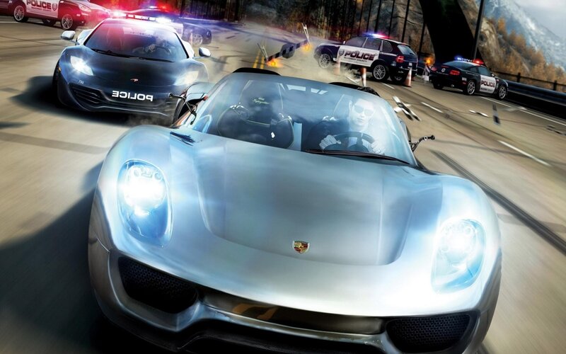Porsche in police chase