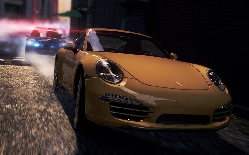Porsche in police chase