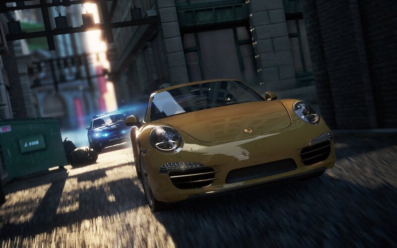 Porsche in police chase