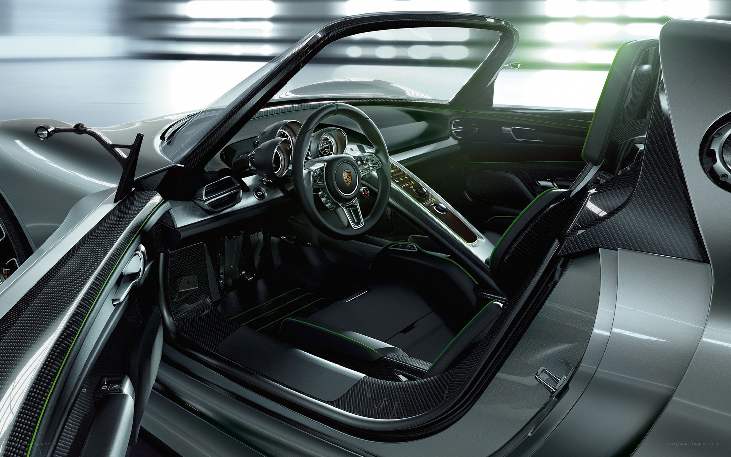 Porsche interior cockpit