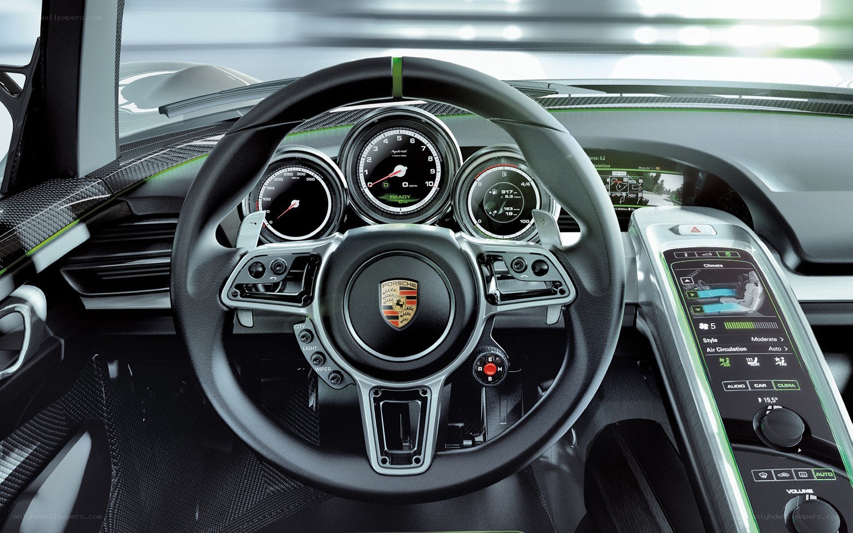 Porsche interior dashboard