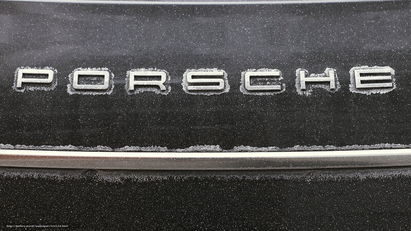 Porsche logo in frost