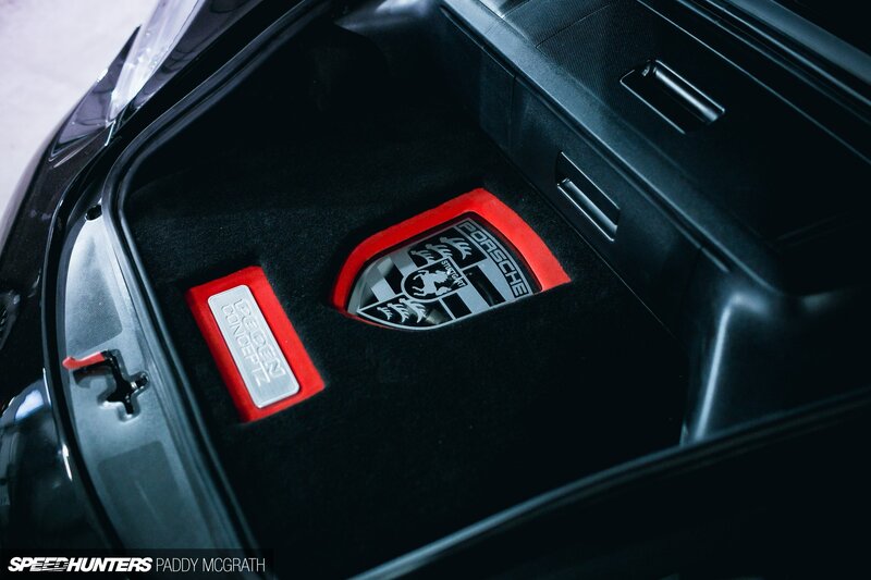 Porsche Logo in Trunk