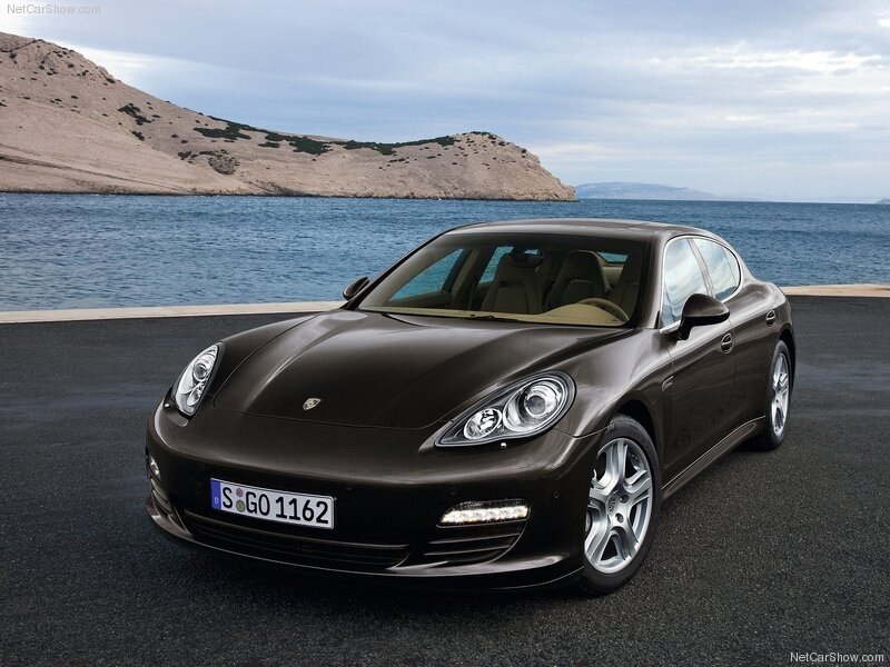 Porsche Panamera by the sea