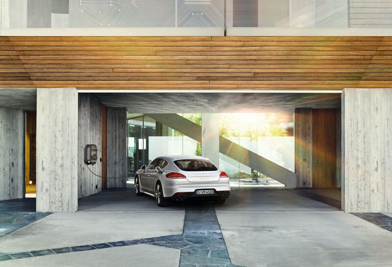 Porsche Panamera charging at home