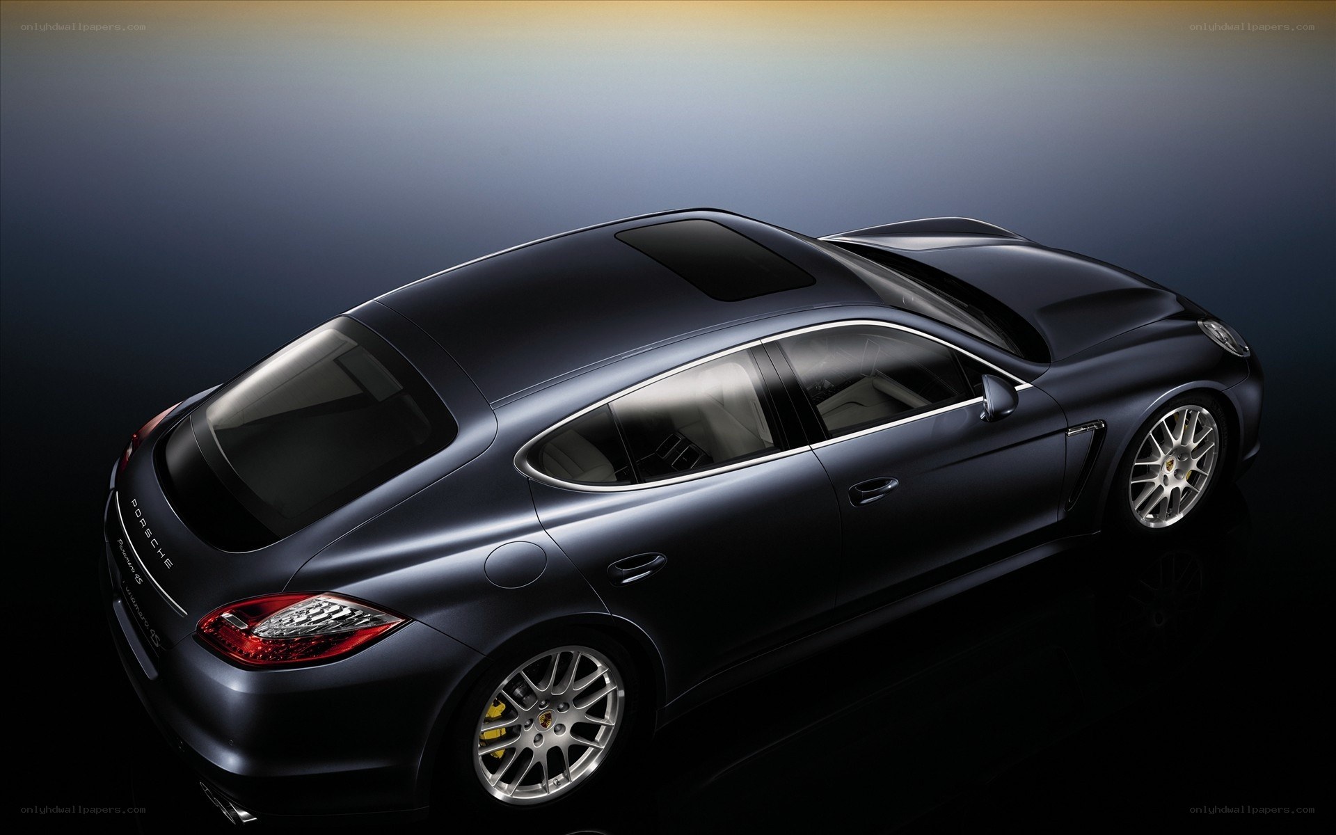 Porsche Panamera from above