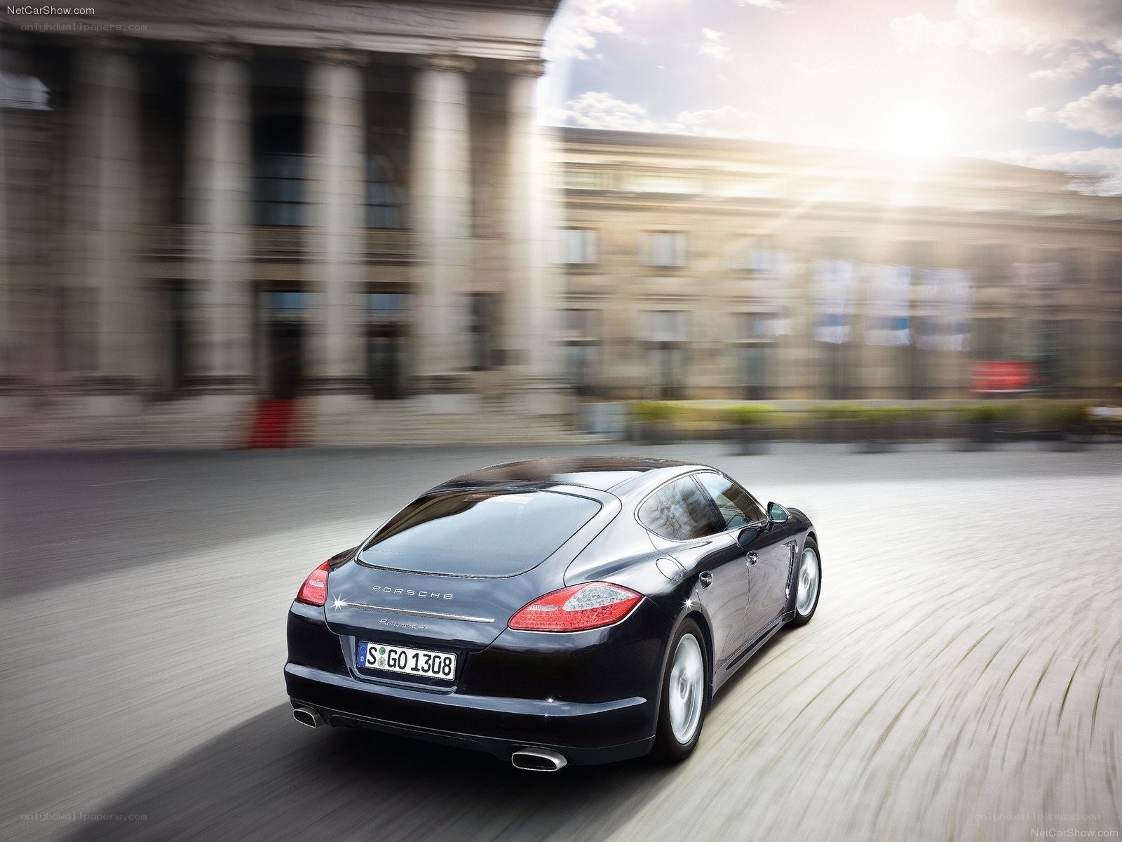 Porsche Panamera in motion