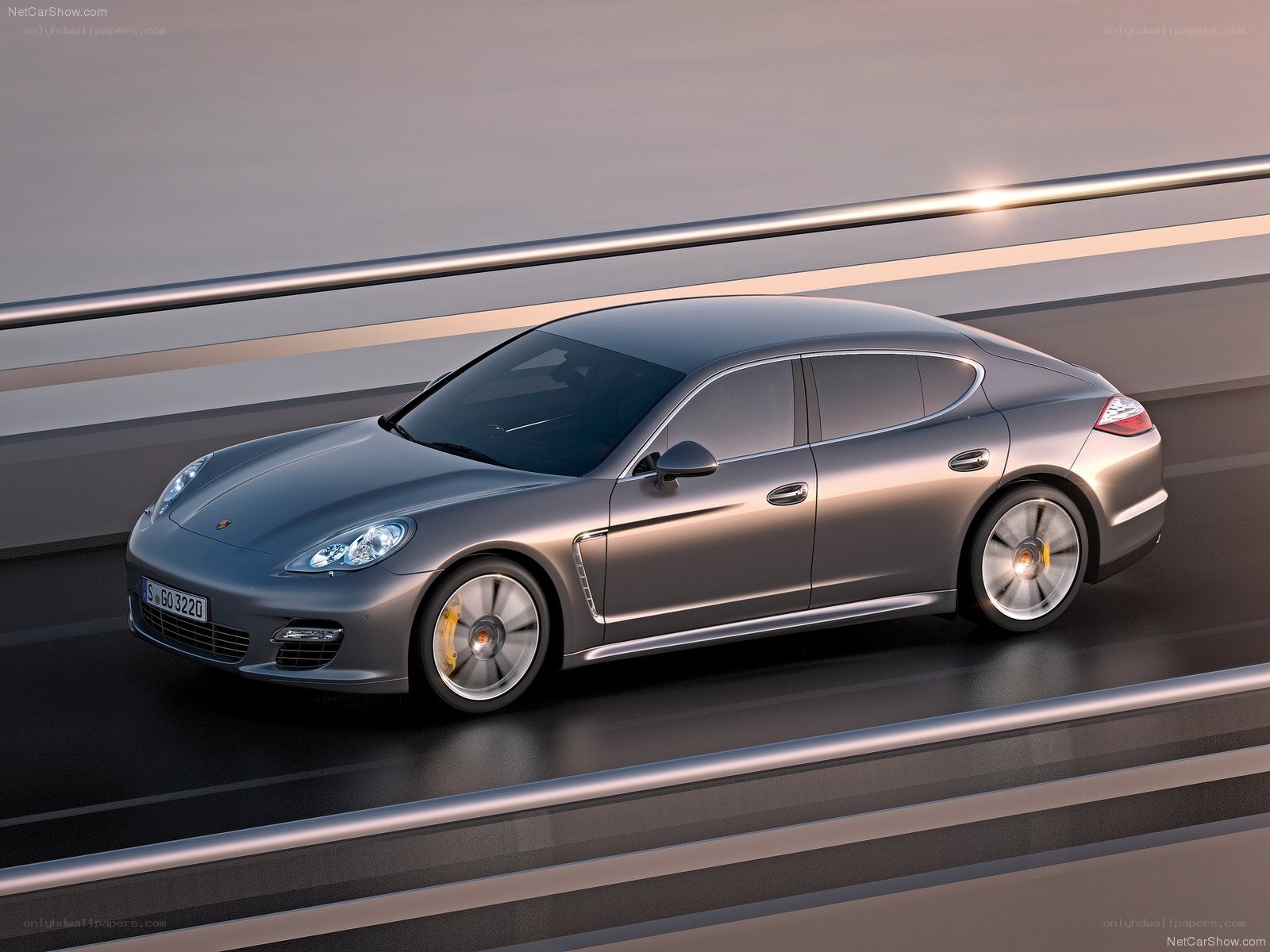 Porsche Panamera in motion