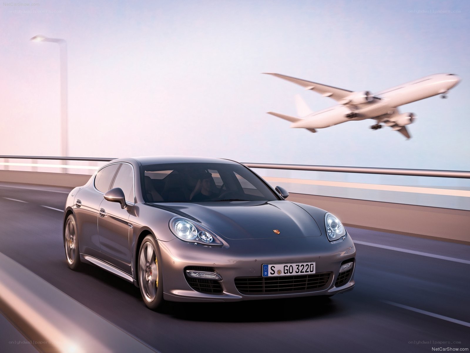 Porsche Panamera in motion