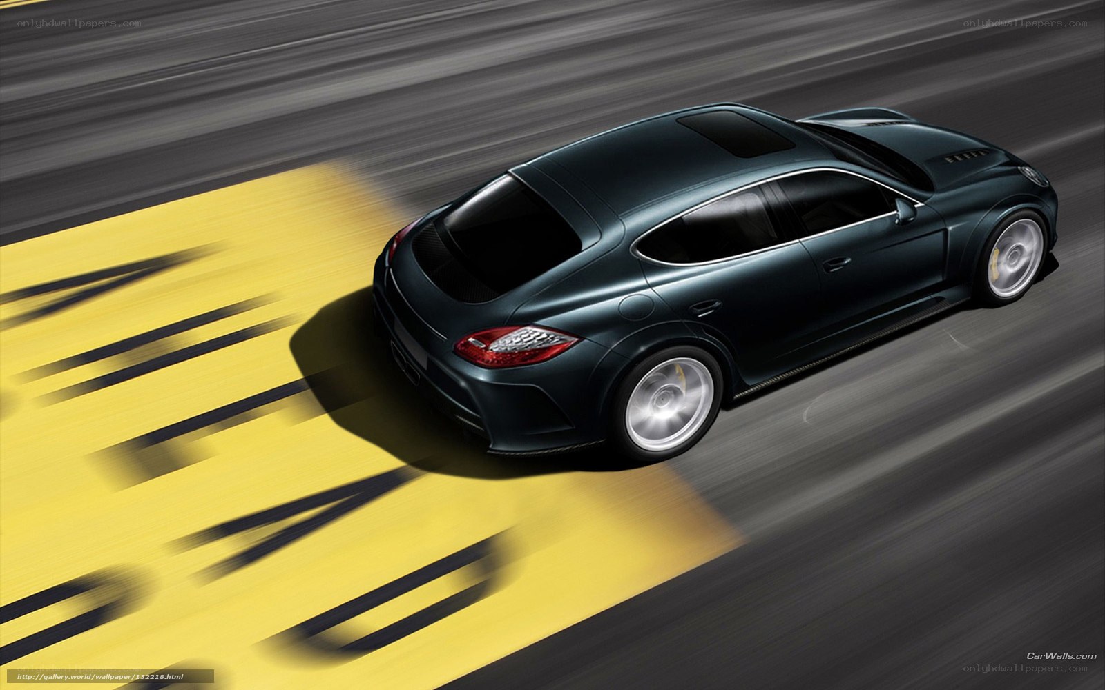 Porsche Panamera in motion