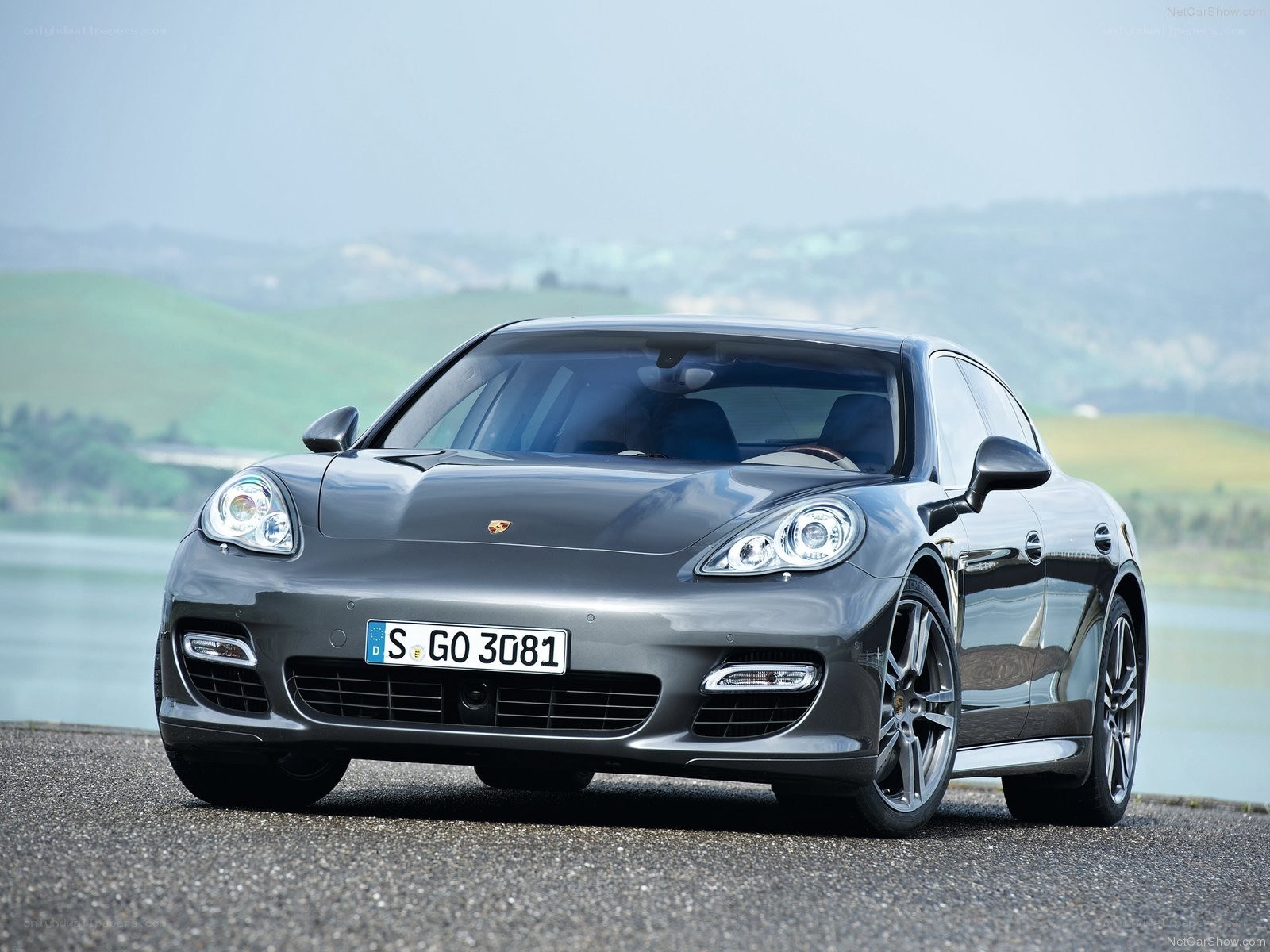 Porsche Panamera in scenic setting