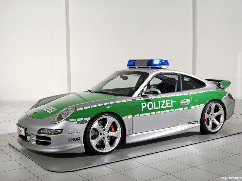 Porsche police car