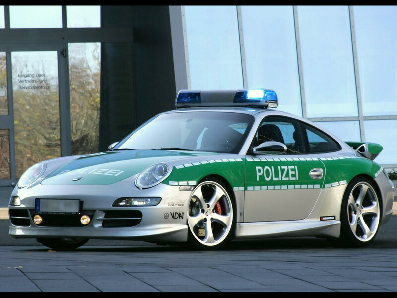 Porsche police car