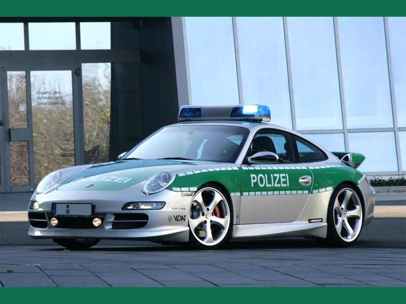 Porsche police car
