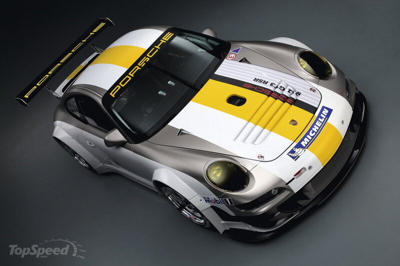 Porsche Race Car — Silver, Dramatic