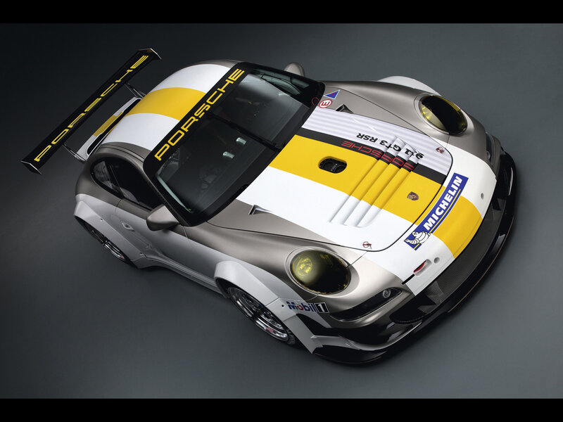 Porsche Race Car — Silver