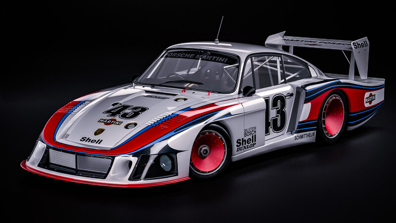 Porsche Race Car — White, Dramatic, Photograph