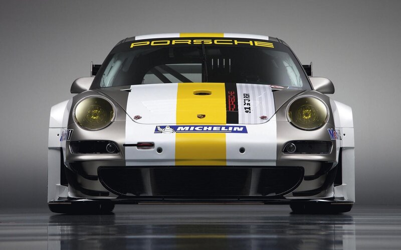 Porsche Race Car — White