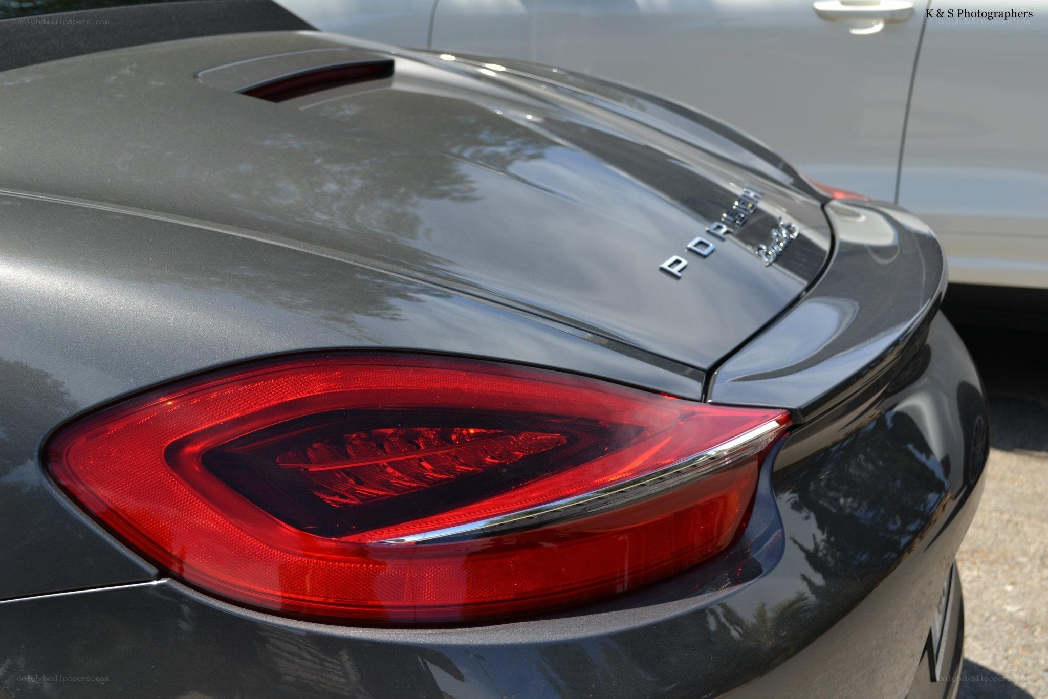 Porsche rear view close-up