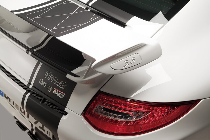 Porsche rear wing detail