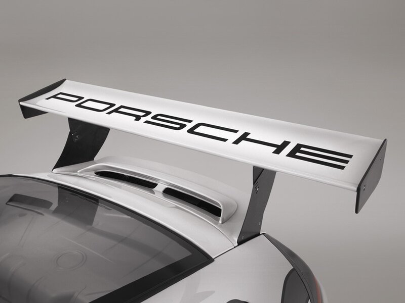 Porsche rear wing detail