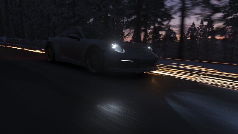 Porsche Sports Car — Black